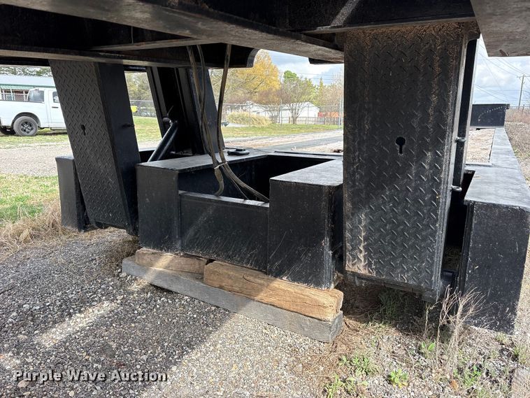 image for item ES8635 2015 True Texan Mfg lowboy equipment trailer