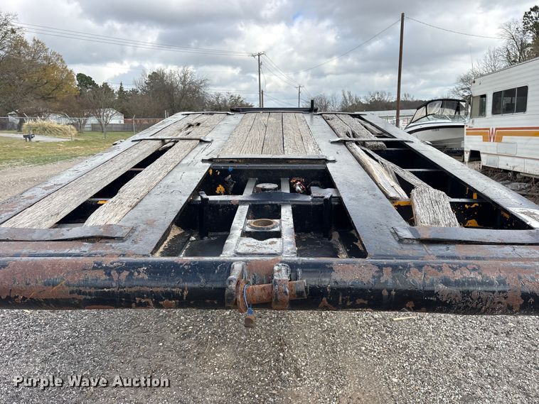 image for item ES8635 2015 True Texan Mfg lowboy equipment trailer
