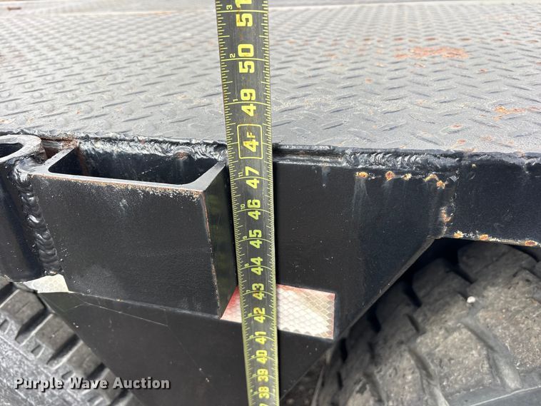 image for item ES8635 2015 True Texan Mfg lowboy equipment trailer