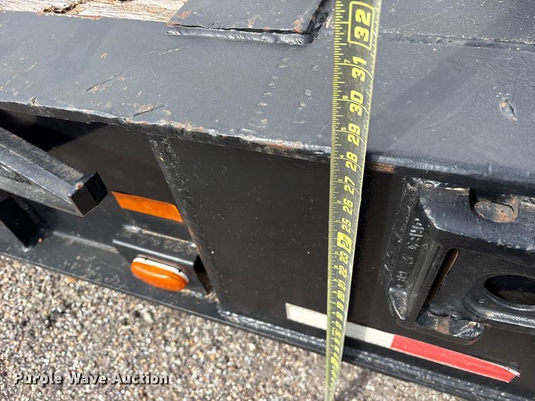 image for item ES8635 2015 True Texan Mfg lowboy equipment trailer