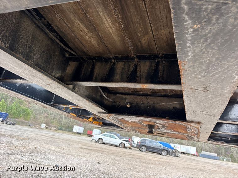 image for item ES8635 2015 True Texan Mfg lowboy equipment trailer