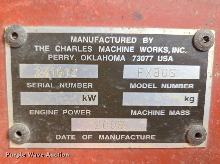 image for item ET1354 2005 Ditch Witch FX30S vacuum excavator