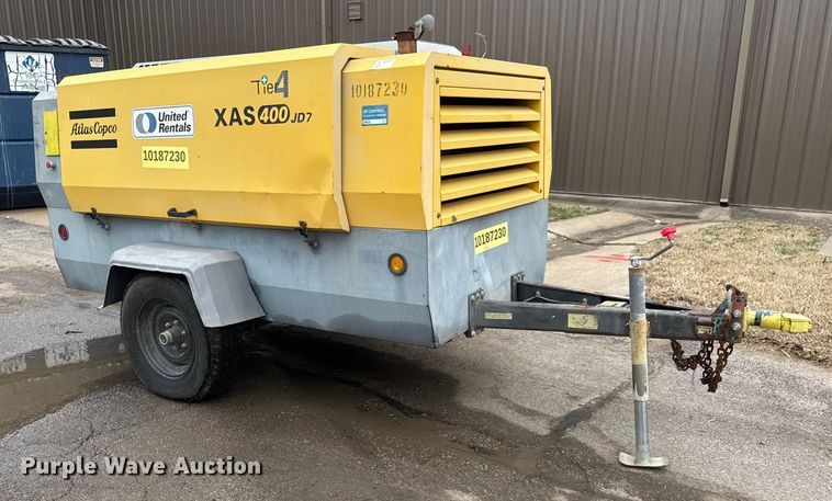 image for item ET1557 2013 Altas Copco XAS400JD7 Tier 4 air compressor