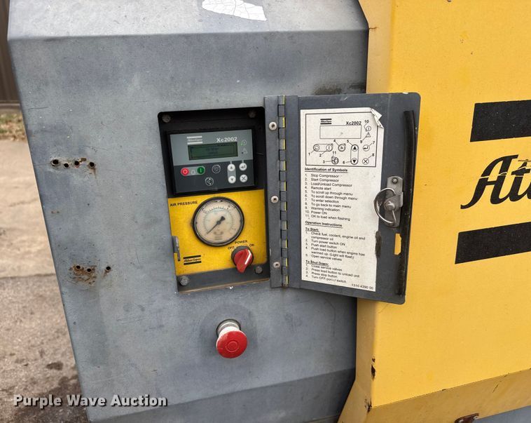 image for item ET1557 2013 Altas Copco XAS400JD7 Tier 4 air compressor