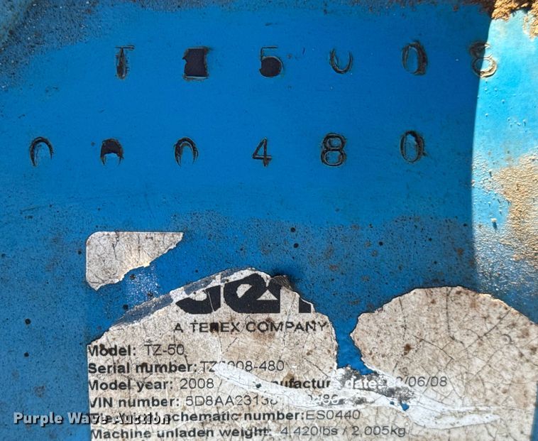 image for item ET1561 2008 Genie TZ-50 boom lift