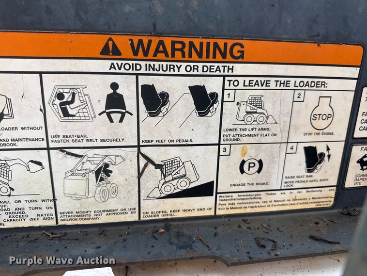 image for item ET1631 1996 Bobcat 763 skid steer loader