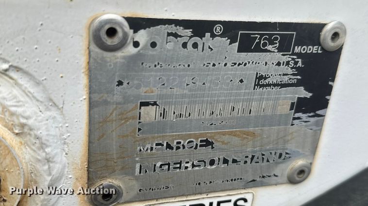 image for item ET1631 1996 Bobcat 763 skid steer loader