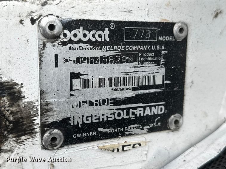 image for item ET1632 1997 Bobcat 773 skid steer loader