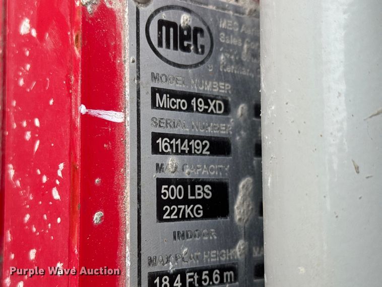 image for item ET1647 2025 MEC Micro 19–XD  scissor lift