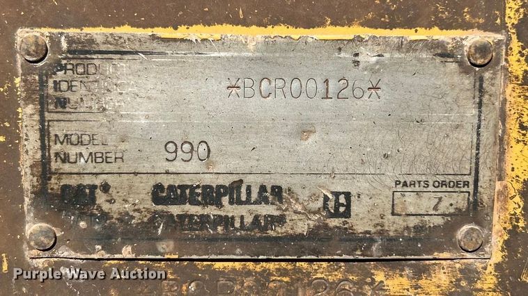 image for item ET6976 2001 Caterpillar 990 wheel loader
