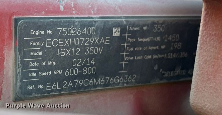 image for item ET6997 2015 Kenworth W900 ready mix truck