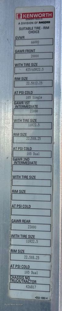 image for item ET6997 2015 Kenworth W900 ready mix truck