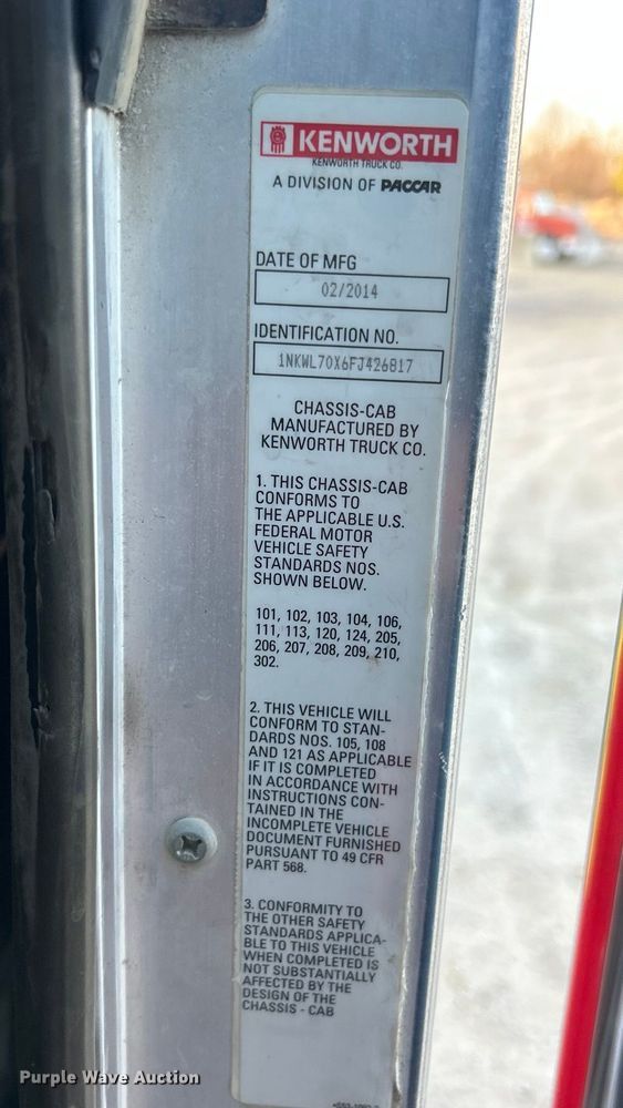 image for item ET6997 2015 Kenworth W900 ready mix truck