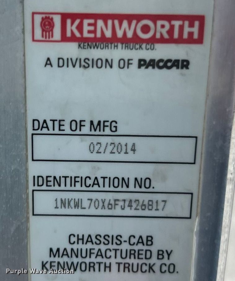 image for item ET6997 2015 Kenworth W900 ready mix truck