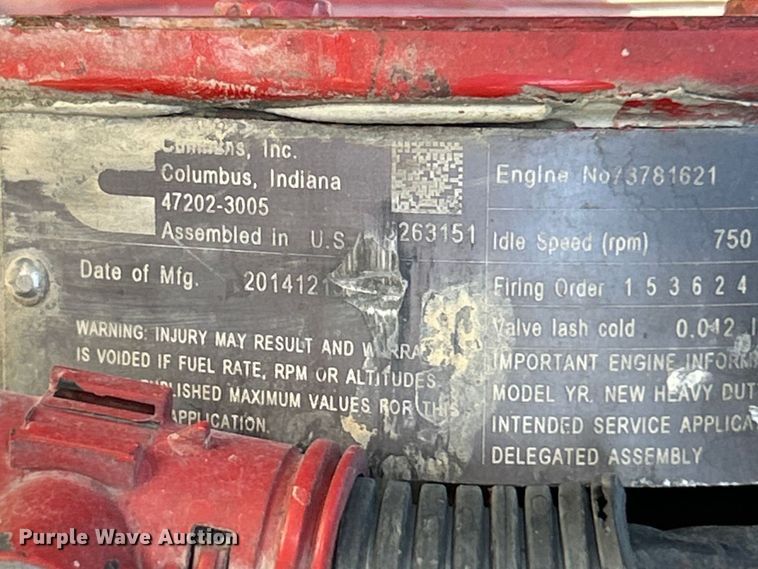 image for item ET6998 2016 Freightliner 114SD dump truck