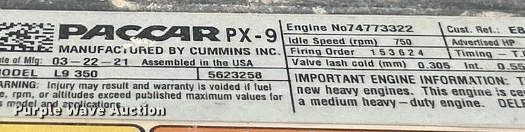 image for item ET6999 2022 Peterbilt 348 dump truck