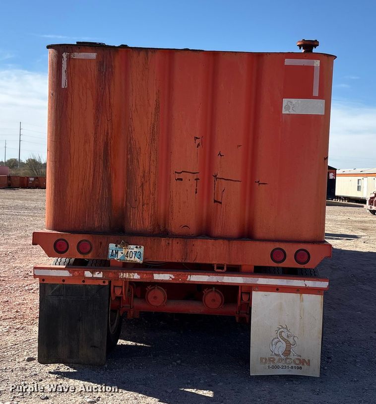 image for item EU0226 2012 Dragon Products frac tank trailer