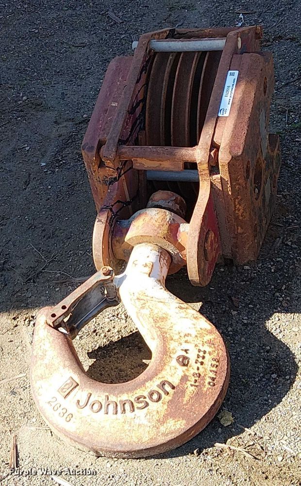 image for item EU2616 Johnson Blocks OPJ50 118PTC  crane block and hook