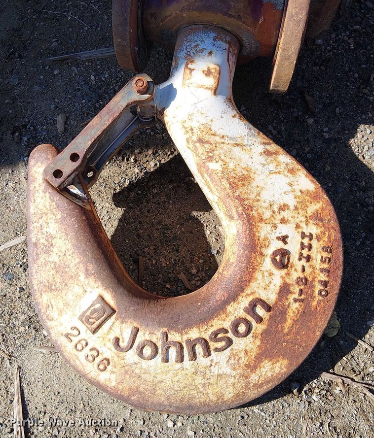 image for item EU2616 Johnson Blocks OPJ50 118PTC  crane block and hook