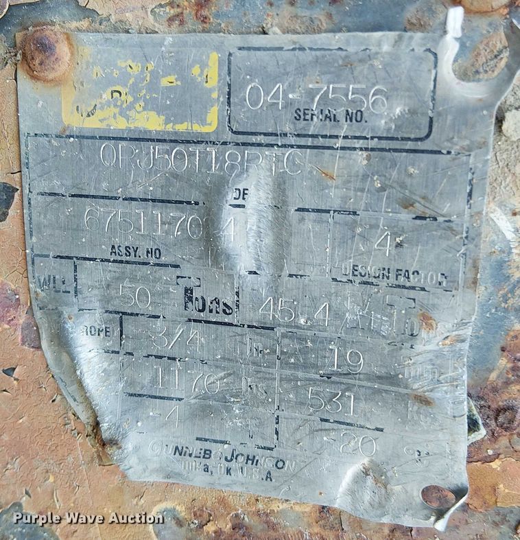 image for item EU2616 Johnson Blocks OPJ50 118PTC  crane block and hook