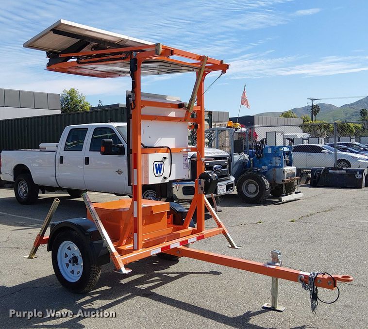 image for item EU2624 2021 Wanco WSDT3-F48 speed limit sign trailer