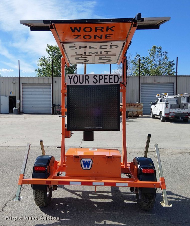 image for item EU2624 2021 Wanco WSDT3-F48 speed limit sign trailer