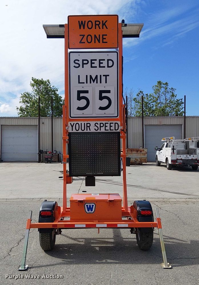 image for item EU2624 2021 Wanco WSDT3-F48 speed limit sign trailer