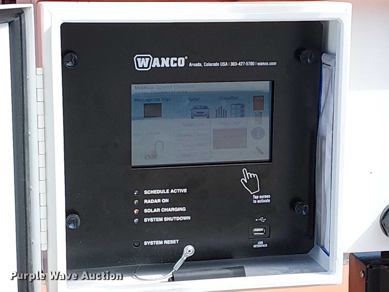 image for item EU2624 2021 Wanco WSDT3-F48 speed limit sign trailer