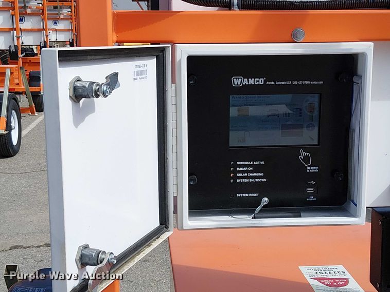 image for item EU2624 2021 Wanco WSDT3-F48 speed limit sign trailer