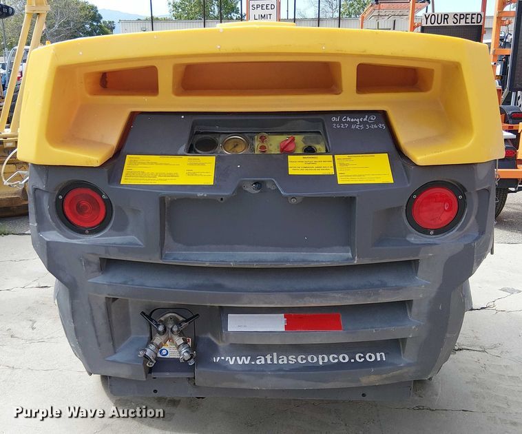 image for item EU2625 2014 Atlas Copco 185 air compressor