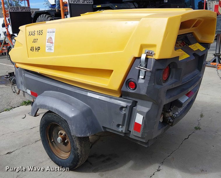 image for item EU2625 2014 Atlas Copco 185 air compressor
