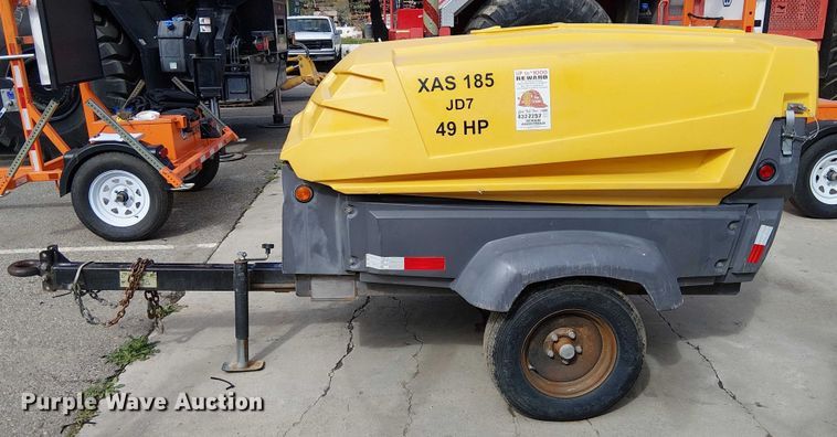 image for item EU2625 2014 Atlas Copco 185 air compressor