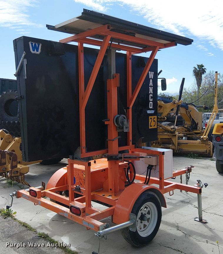 image for item EU2626 2014 Wanco WVT-3 message board trailer