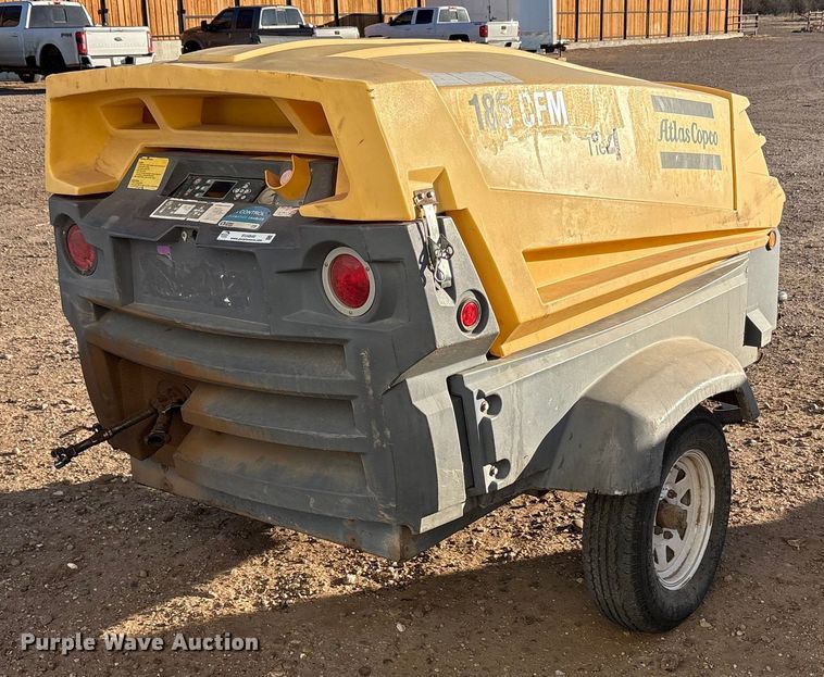 image for item EU4840 2016 Atlas copco XAS 185 KD7 air compressor