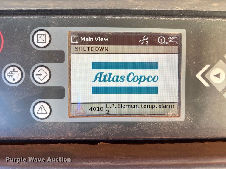 image for item EU4840 2016 Atlas copco XAS 185 KD7 air compressor