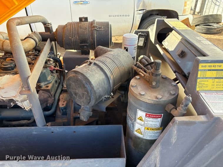 image for item EU4840 2016 Atlas copco XAS 185 KD7 air compressor