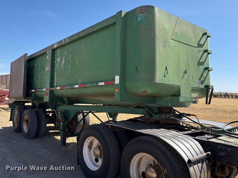 image for item EU4896 1996 Travis Body & Trailer S99 end dump trailer