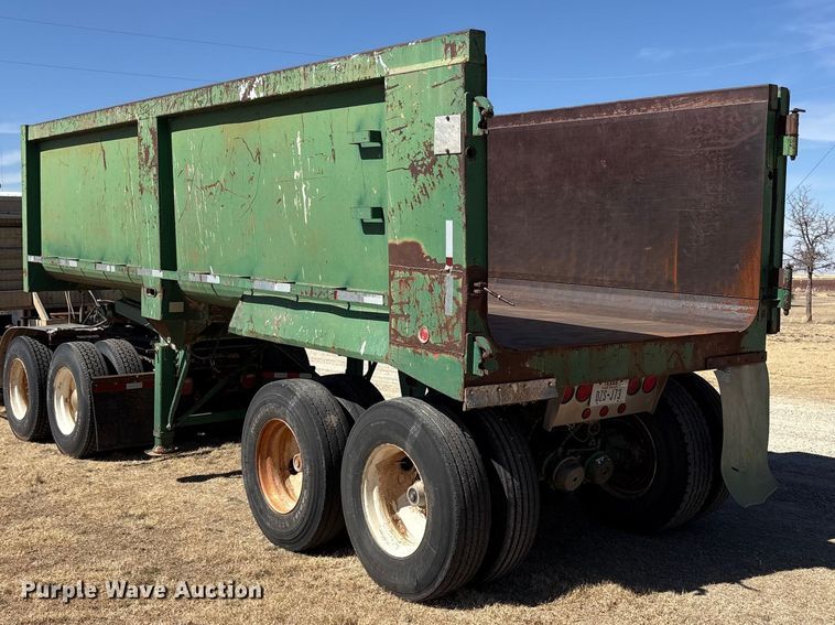 image for item EU4896 1996 Travis Body & Trailer S99 end dump trailer
