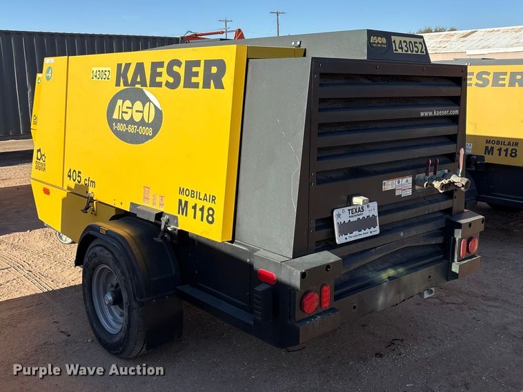 image for item EU4933 2022 Kaeser M118 air compressor
