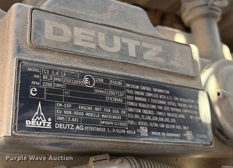 image for item EU4937 2023 Kaeser M118 air compressor