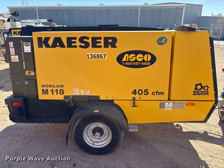 image for item EU4939 2022 Kaeser M118 air compressor