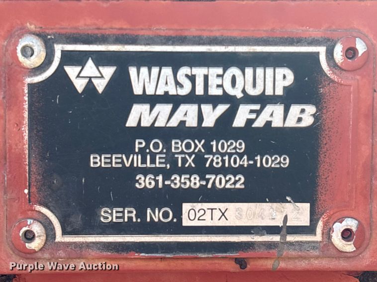 image for item EU7397 Wastequip roll-off dumpster