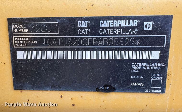 image for item EU8595 2006 Caterpillar 320C L excavator