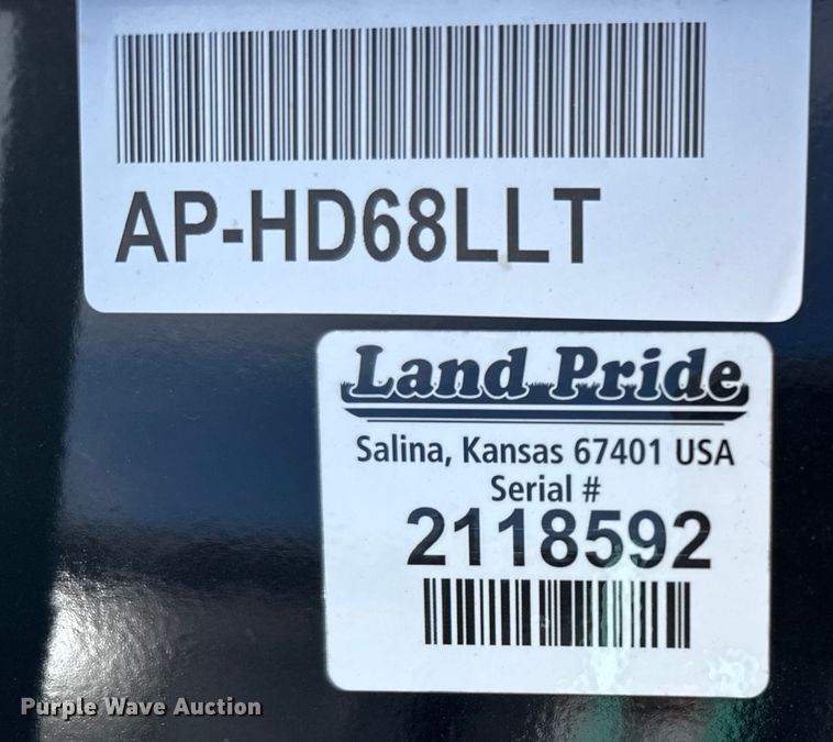 image for item FB0854 Land Pride skid steer bucket