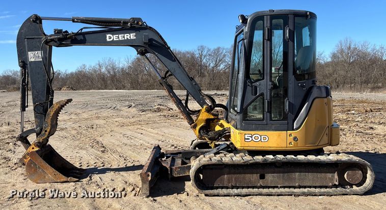 image for item FB3068 2012 John Deere 50D mini excavator