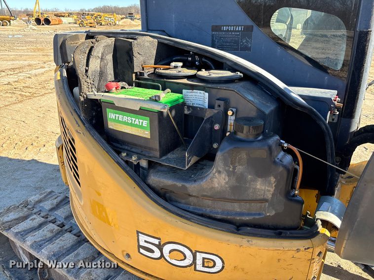 image for item FB3068 2012 John Deere 50D mini excavator