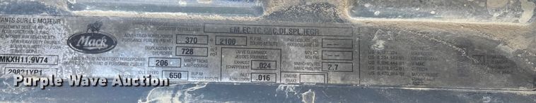 image for item FB3075 2007 Mack CV713 roll-off container truck