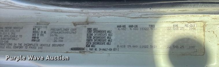 image for item FB3077 1997 Freightliner FL70 fuel / lube truck