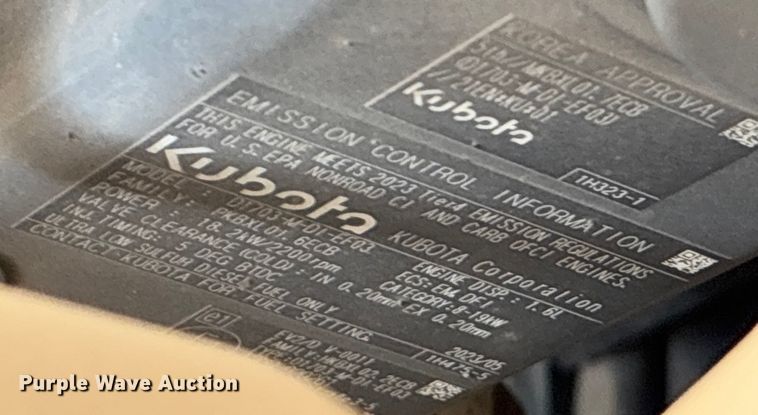 image for item FB3110 2023 Bobcat E32I mini excavator