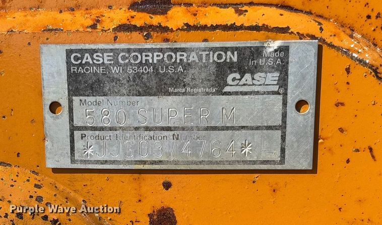 image for item FB3133 2003 Case 580 Super M backhoe